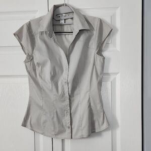 H&M Light Gray Button-Down Shirt